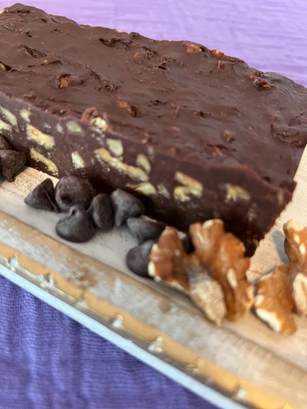 Fudge- Dark Chocolate, with roasted Walnuts- Vegan